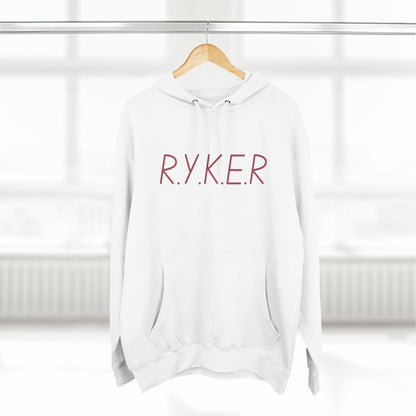 RYKER Christian Marron Letters Hoodie