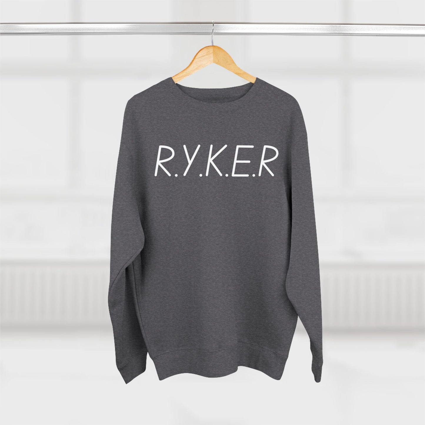 RYKER Christian White Letters Crewneck