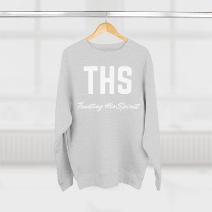 Adult THS Christian White Letters Crewneck