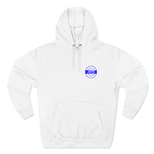 Adult 105 Christian Blue and White Letters Hoodie