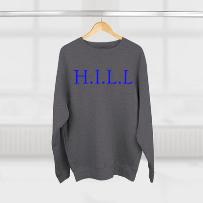 Hill Christian Blue Words Crewneck