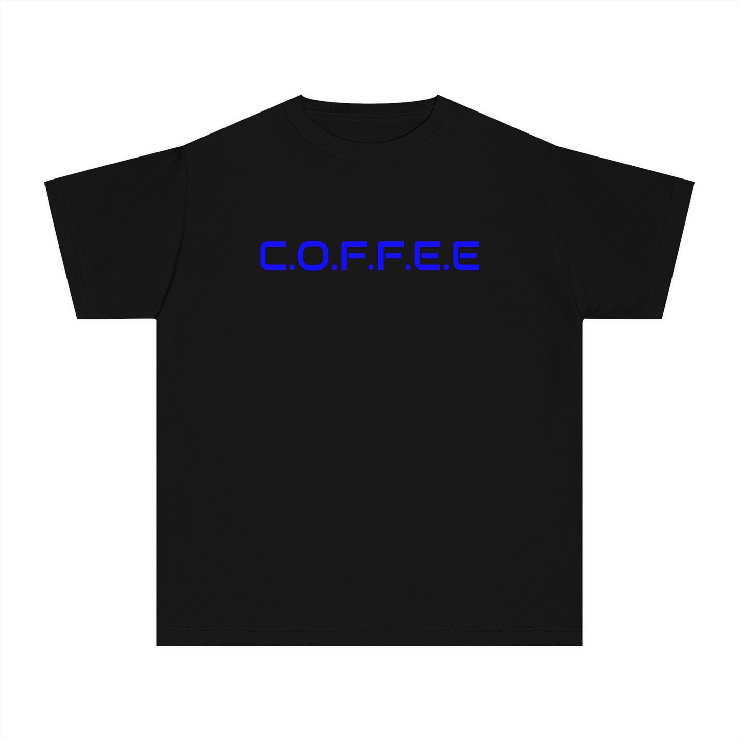 Youth Adult Coffee Christian Blue Words Only