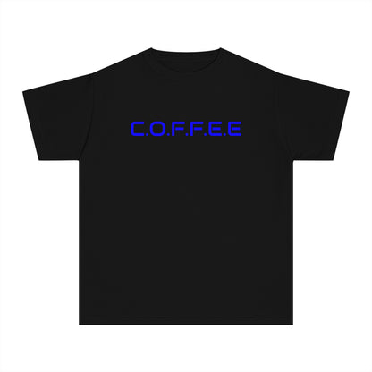 Youth Adult Coffee Christian Blue Words Only