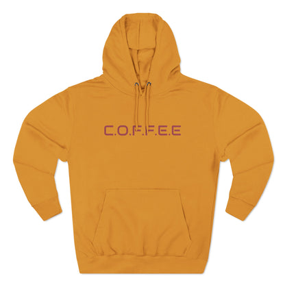 Adult Coffee Christian Marron Words Only Hoodie