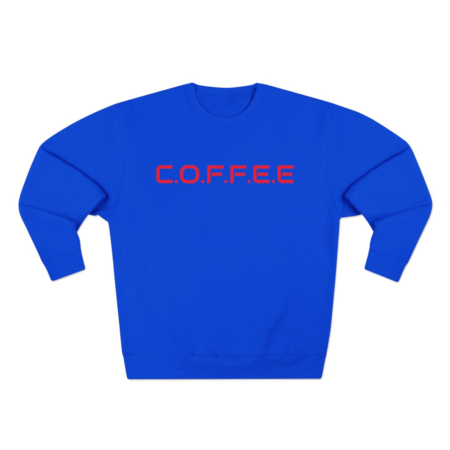 Adult Coffee Christian Red Words Only Crewneck