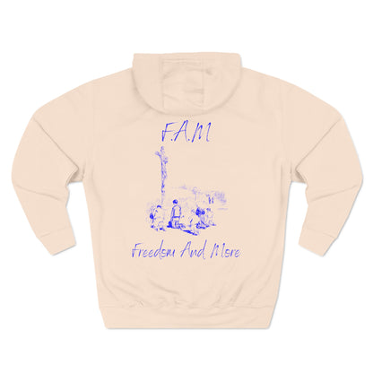 Fam Hoodie Blue Words