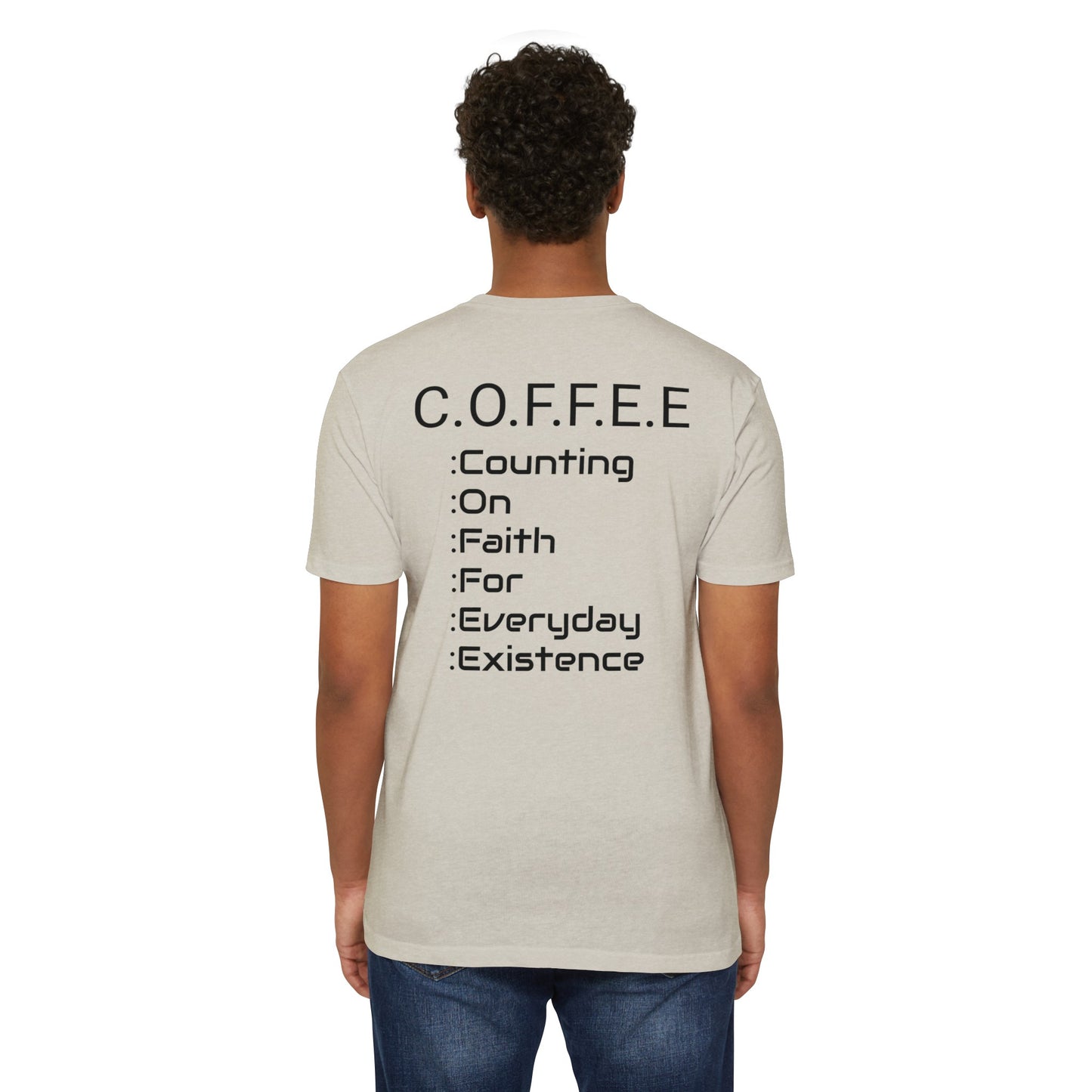 Adult Coffee Christian Black Words Only Blended