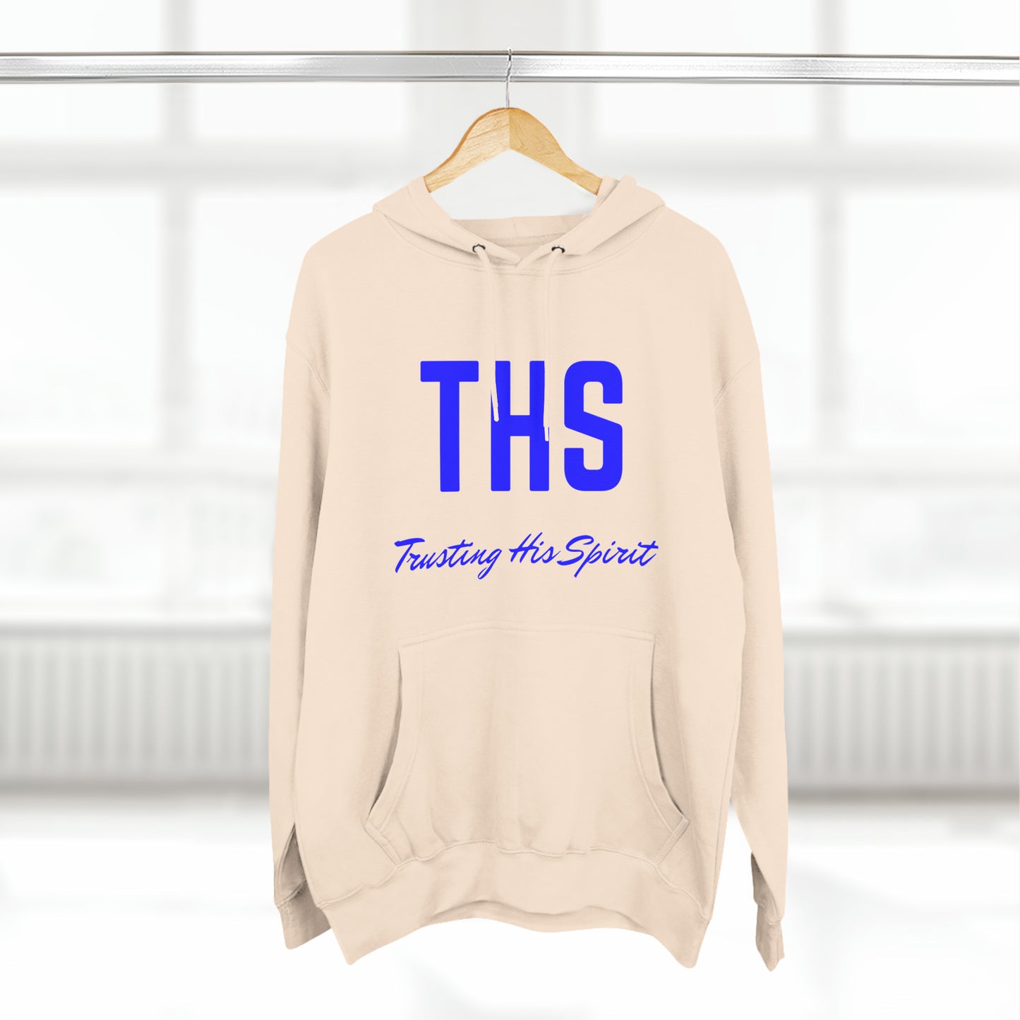 Adult THS Christian Blue Letters Hoodie