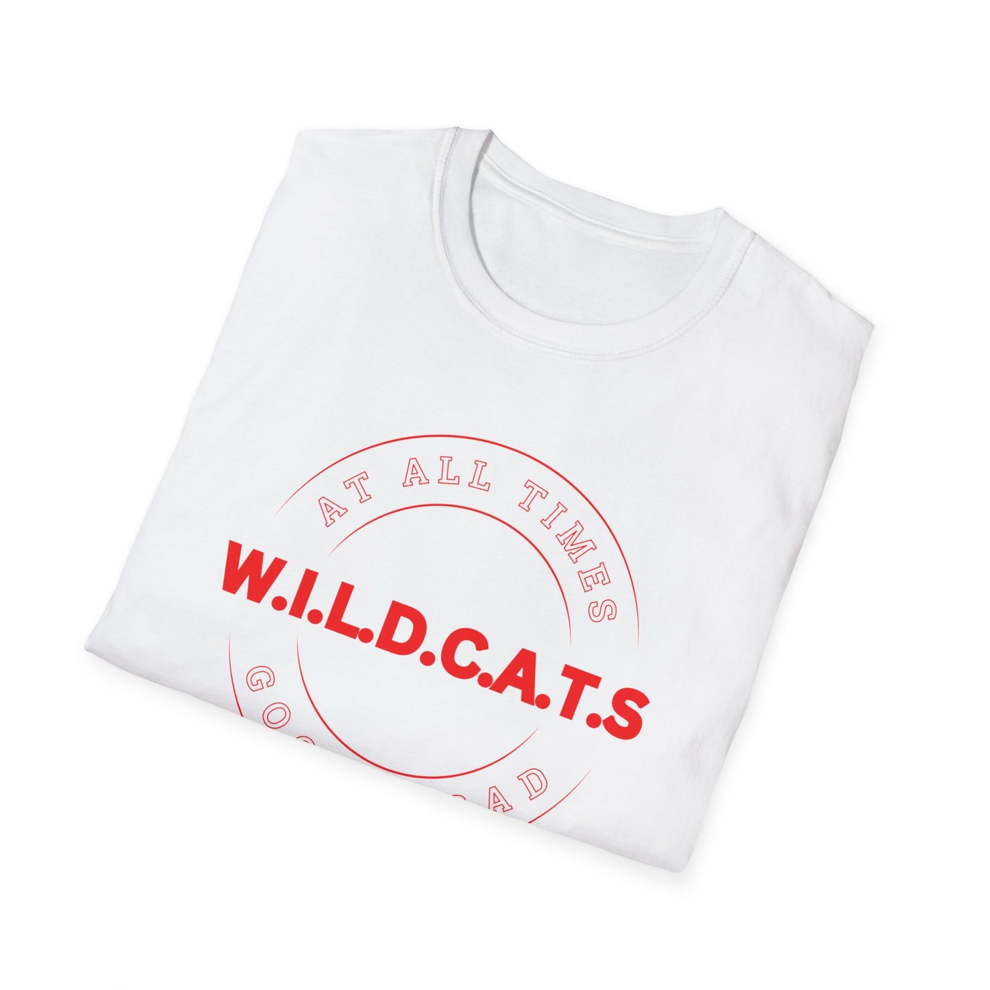 Wildcats Christian Red Letters & Picture