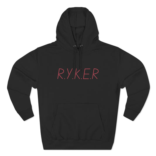 RYKER Christian Marron Letters Hoodie