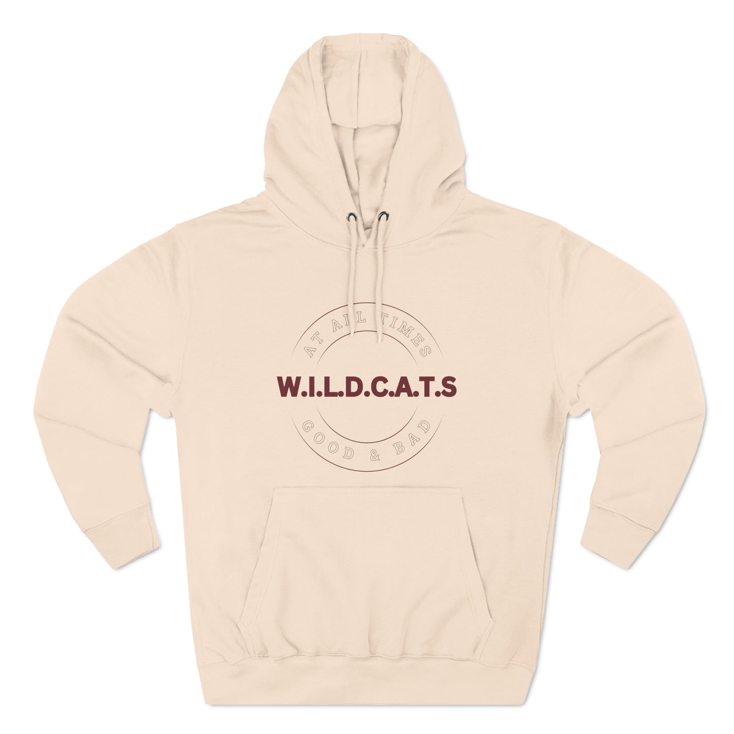 Wildcats Christian Marron Letters & Picture Hoodie