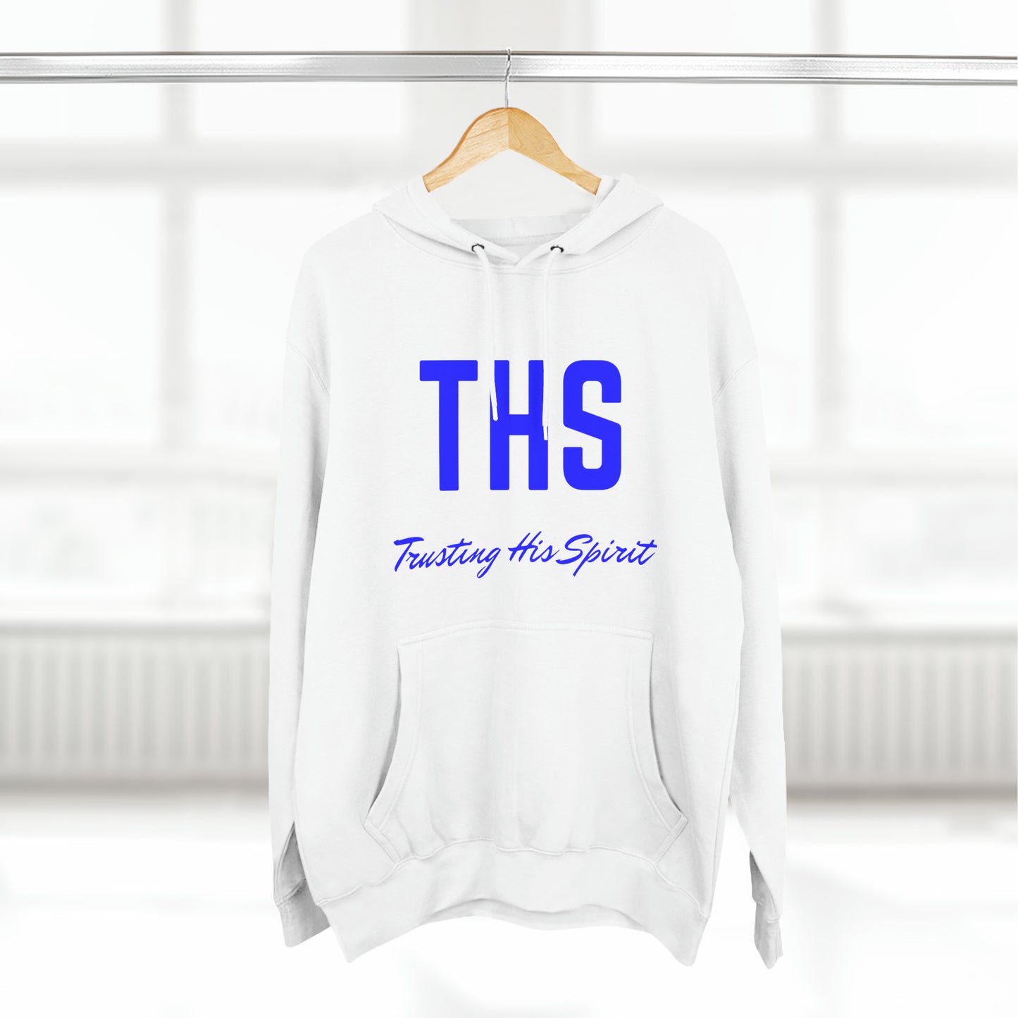 Adult THS Christian Blue Letters Hoodie