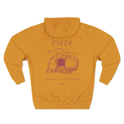 RYKER Christian Marron Letters Hoodie