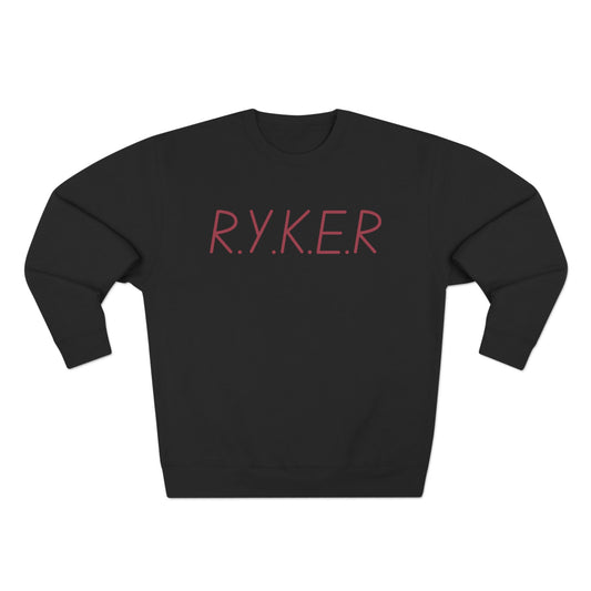 RYKER Christian Marron Letters Crewneck