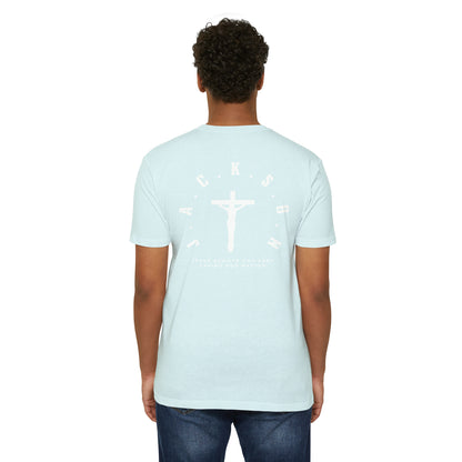 Jackson White Cross & Letters Blended