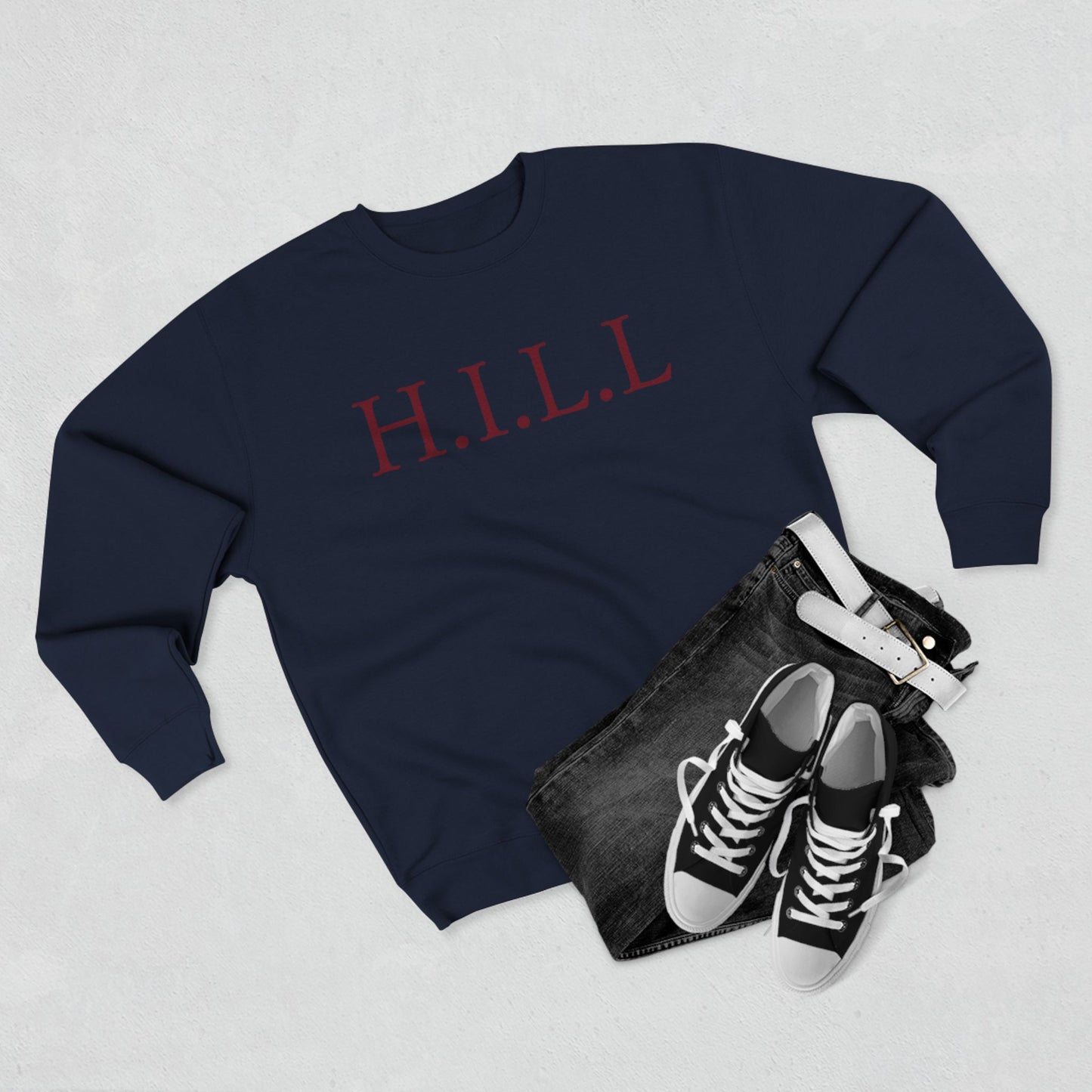 Hill Christian Marron Words Crewneck