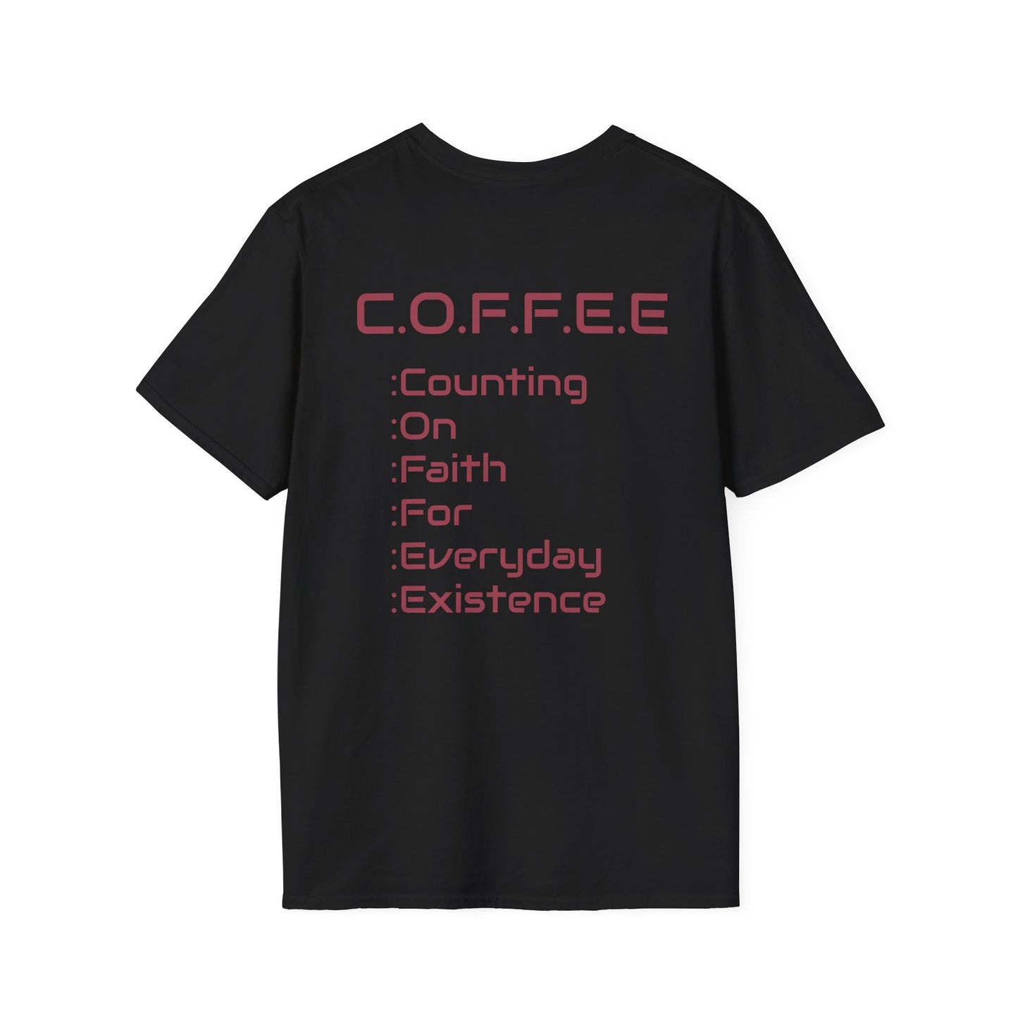 Adult Coffee Christian Marron Words Only