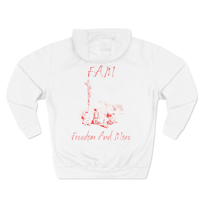 Fam Hoodie Red Words