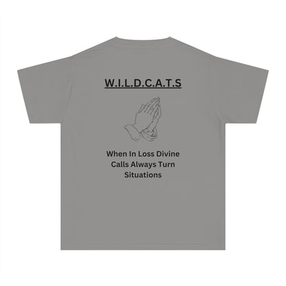 Youth Wildcats Christian Black Letters & Picture