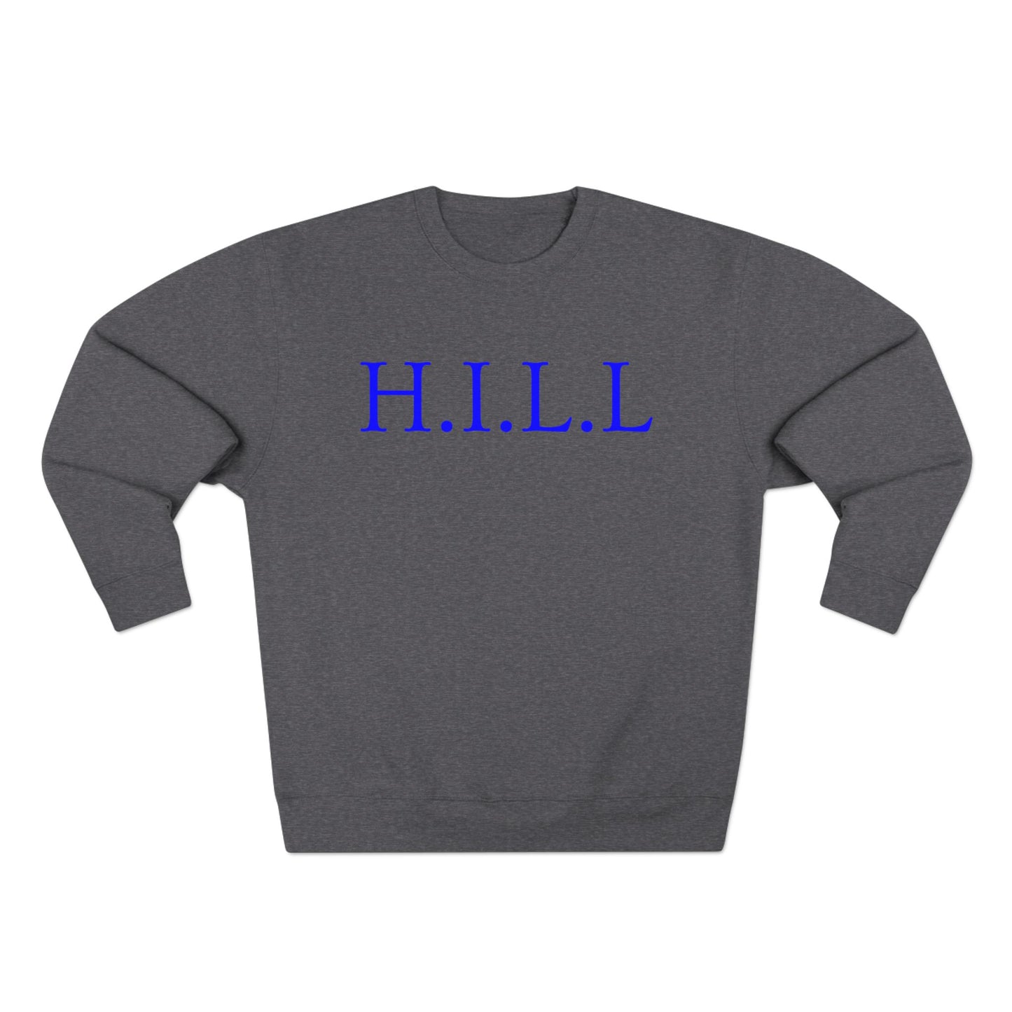 Hill Christian Blue Words Crewneck