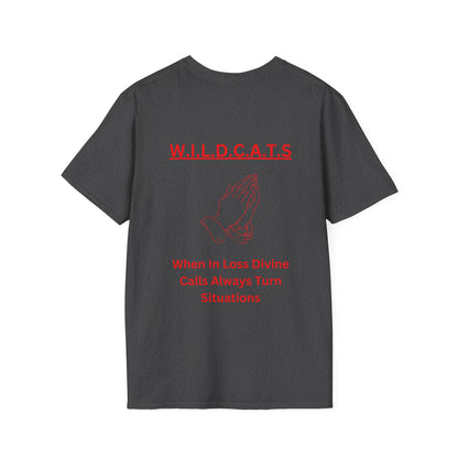 Wildcats Christian Red Letters & Picture