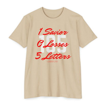 Adult 105 Christian Red and White Letters Blended