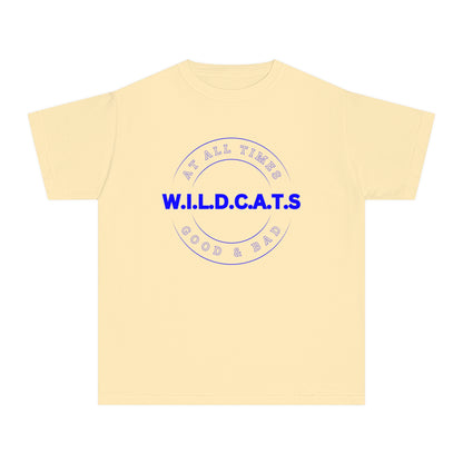 Youth Wildcats Christian Blue Letters & Picture