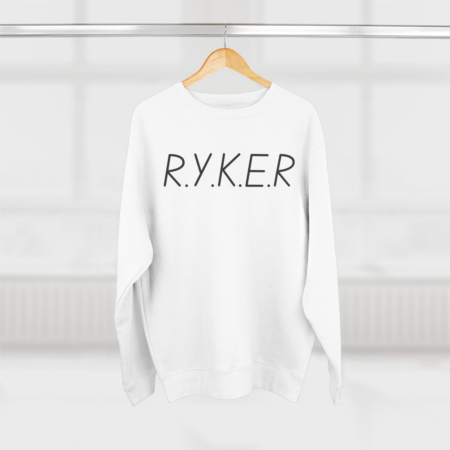 RYKER Christian Black Letters Crewneck