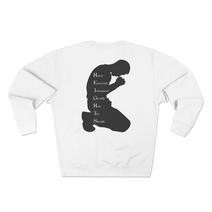 Heights Christian Black Letters & Image Crewneck