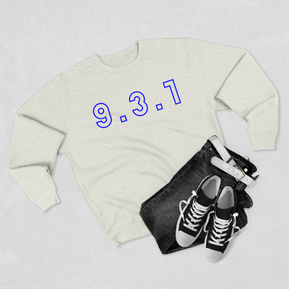 931 Crewneck Blue Words