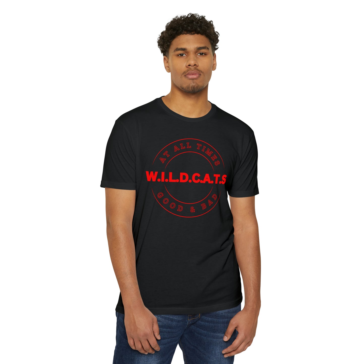 Wildcats Christian Red Letters & Picture