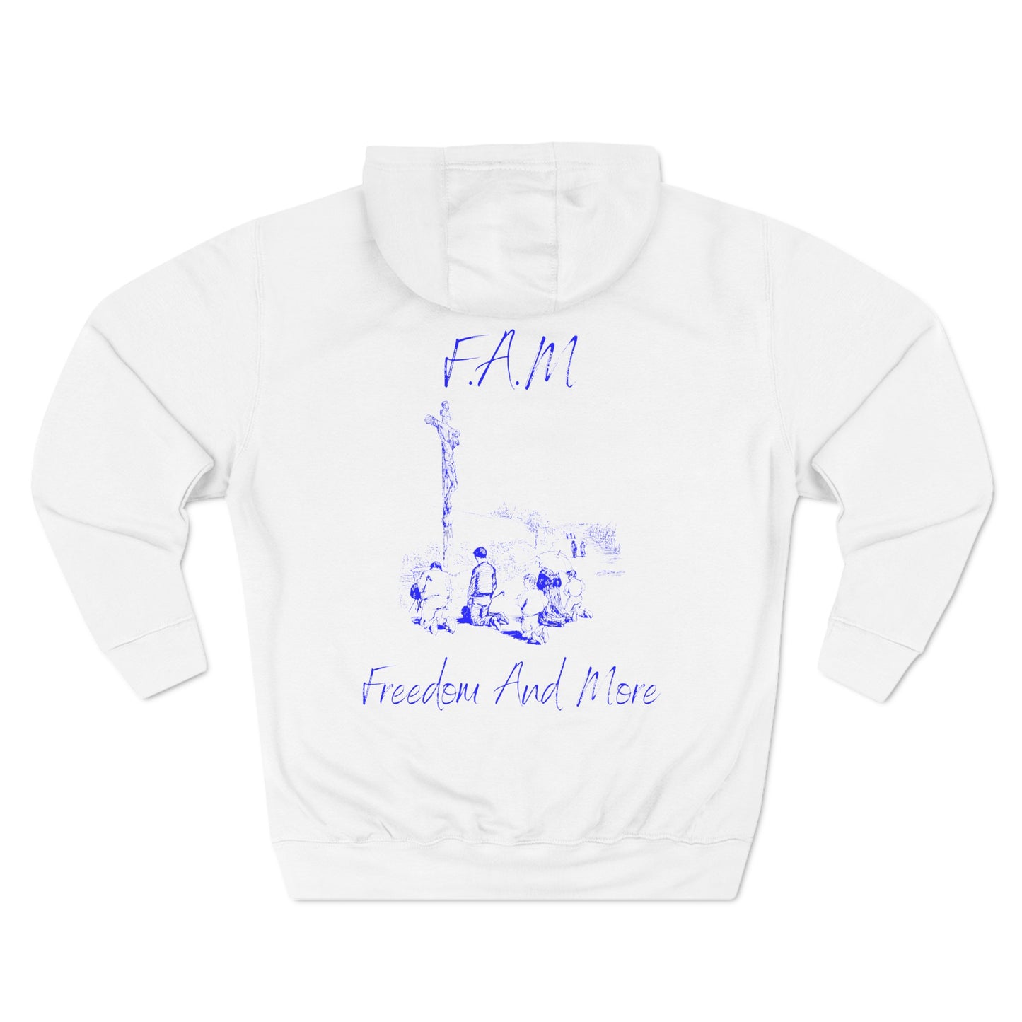 Fam Hoodie Blue Words