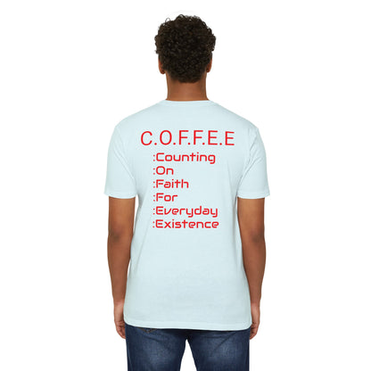 Adult Coffee Christian Red Words Only Blended