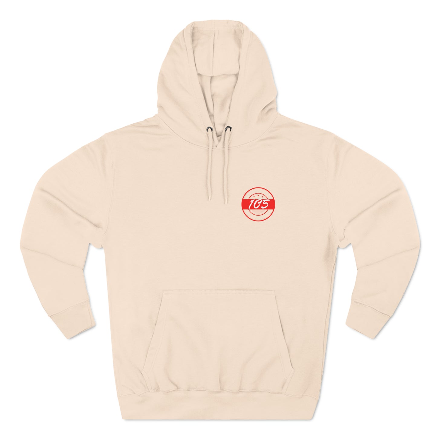 Adult 105 Christian Red and White Letters Hoodie