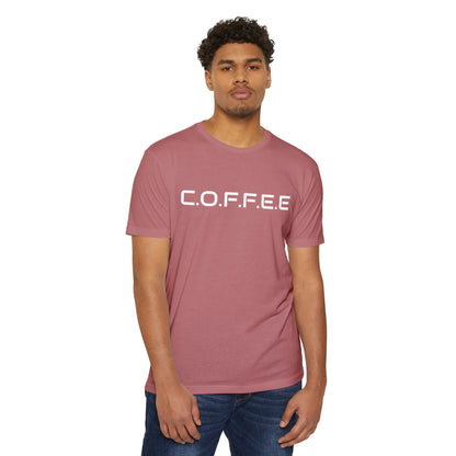 Adult Coffee Christian White Words & Image Blended