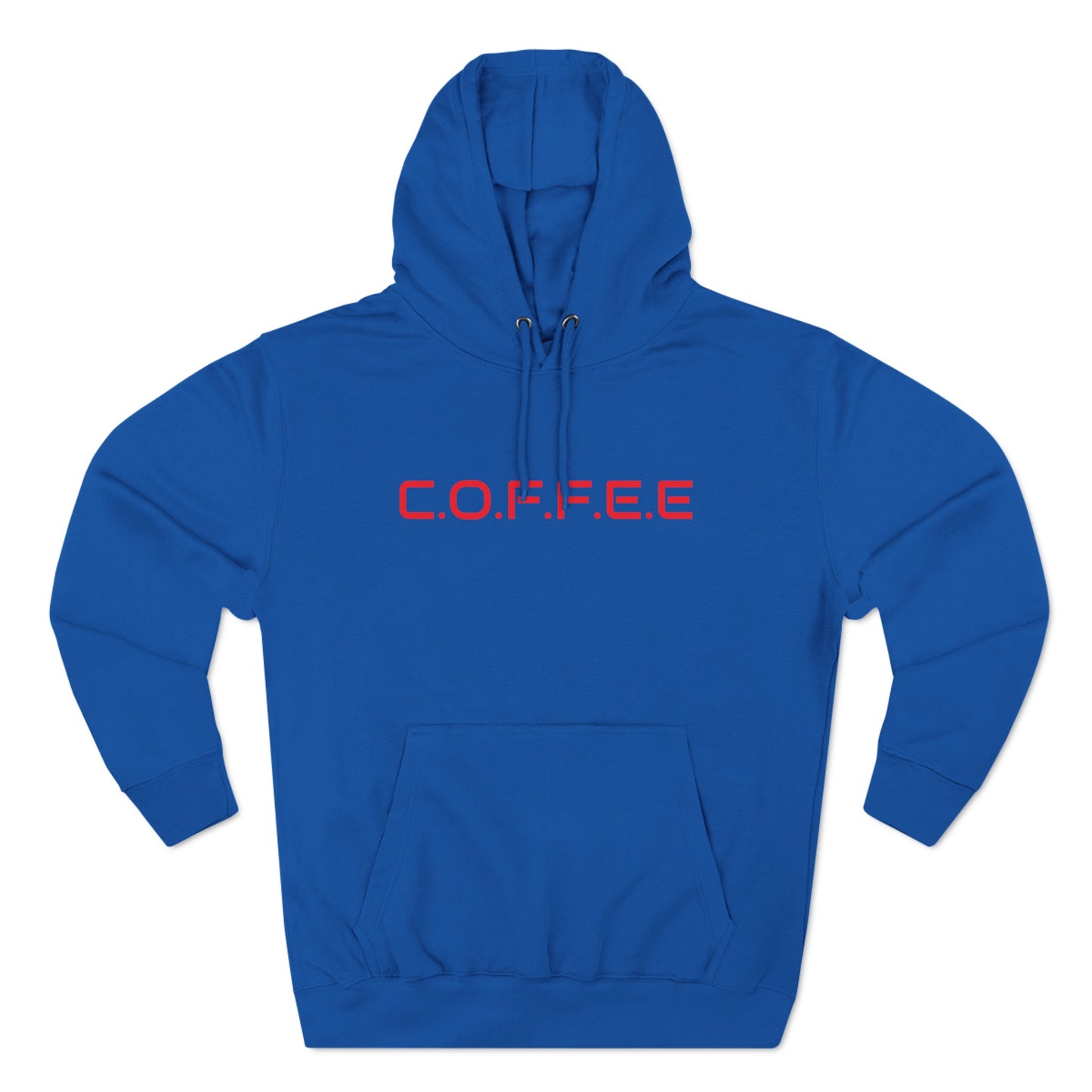 Adult Coffee Christian Red Words Only Hoodie