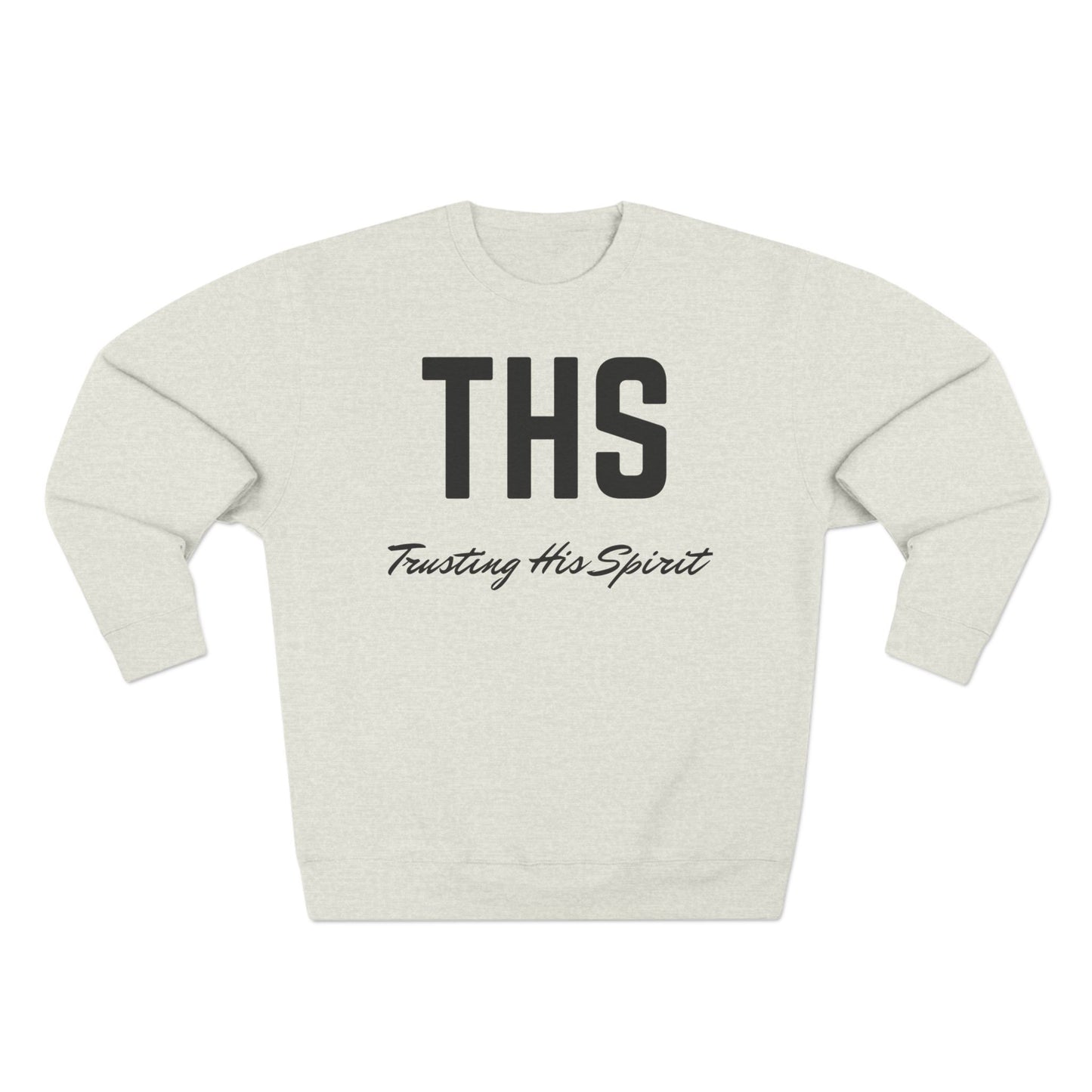 Adult THS Christian Black Letters Crewneck