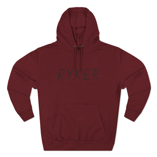 RYKER Christian Black Letters Hoodie