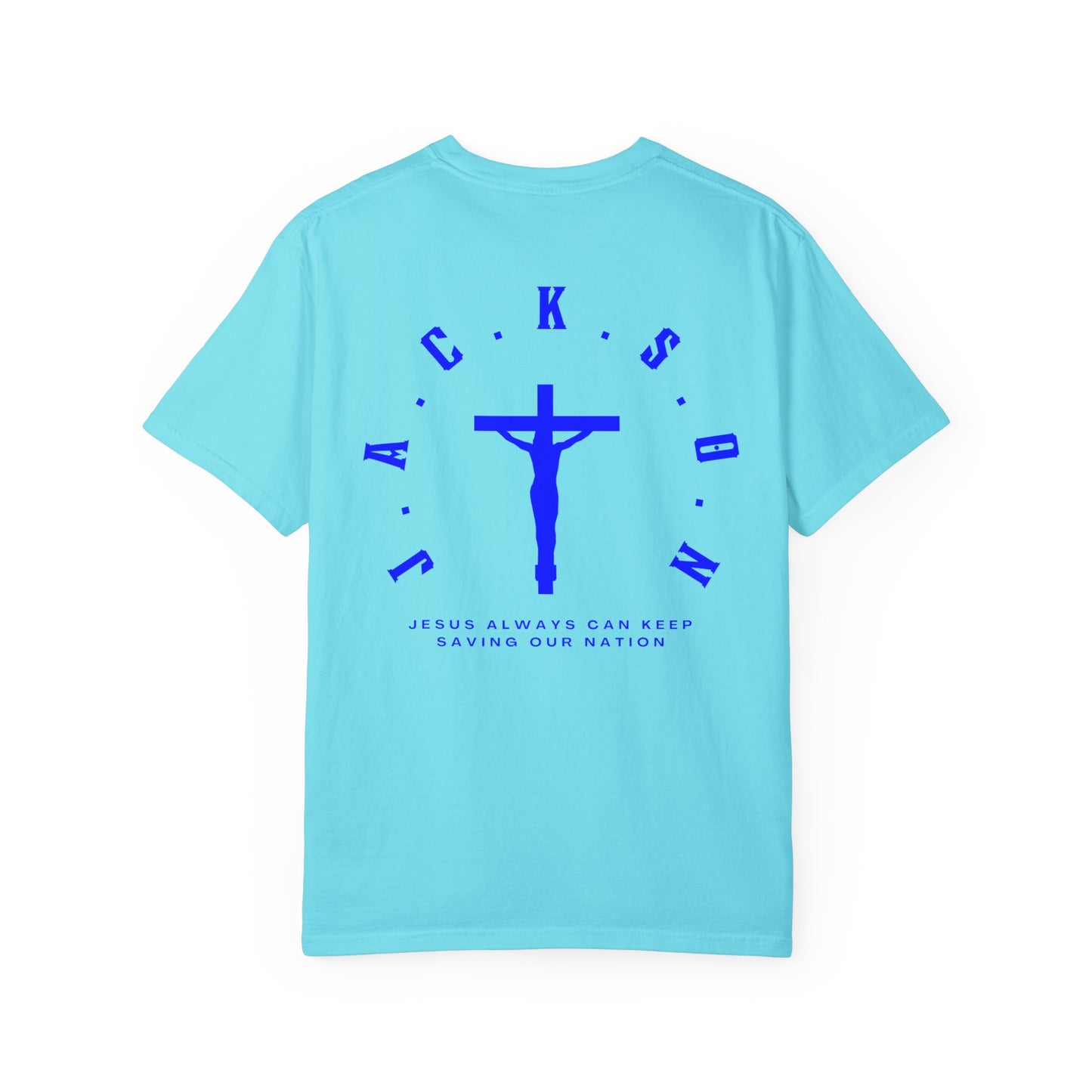 Jackson Believing Christian Blue Letters & Cross