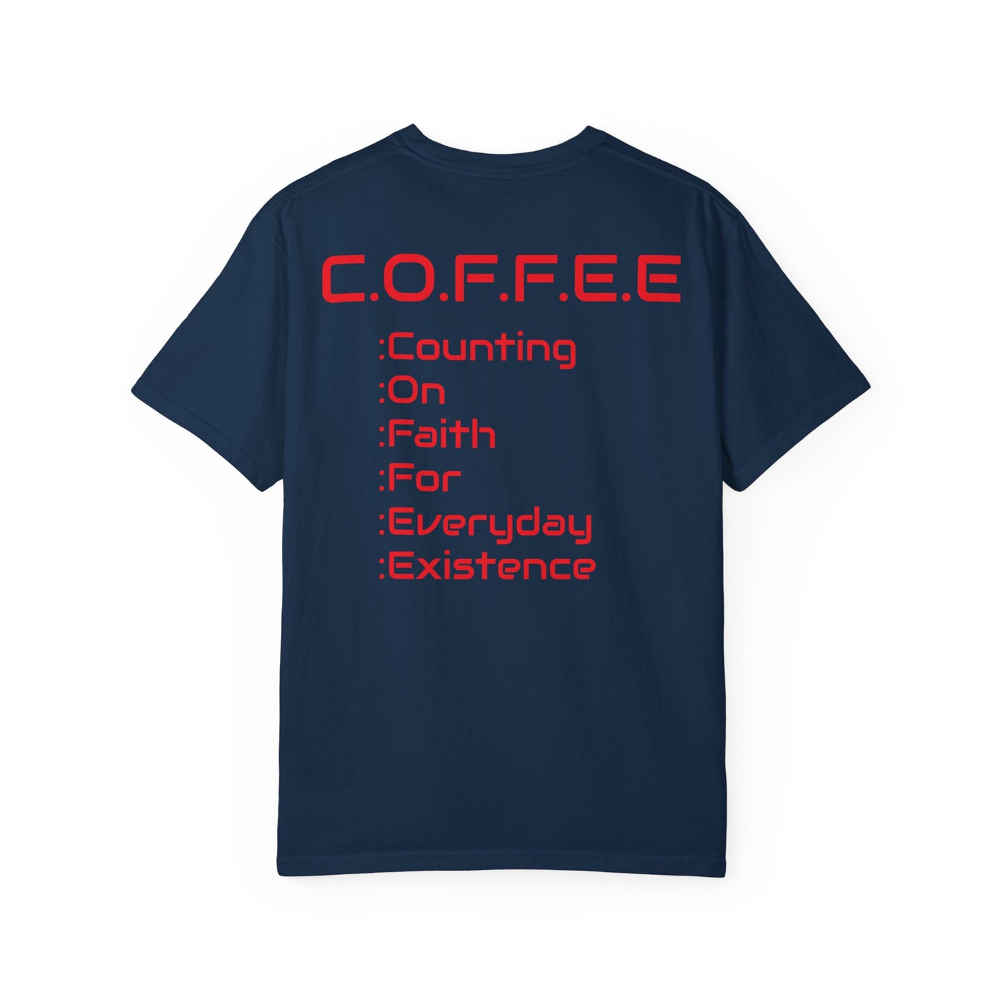 Adult Coffee Christian Red Words Only