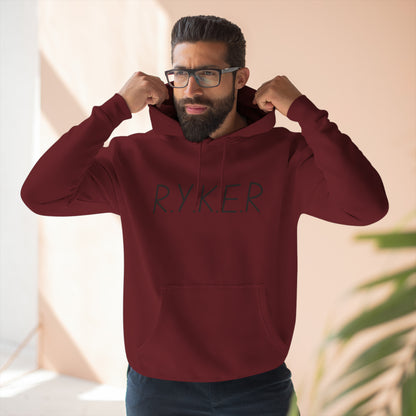 RYKER Christian Black Letters Hoodie