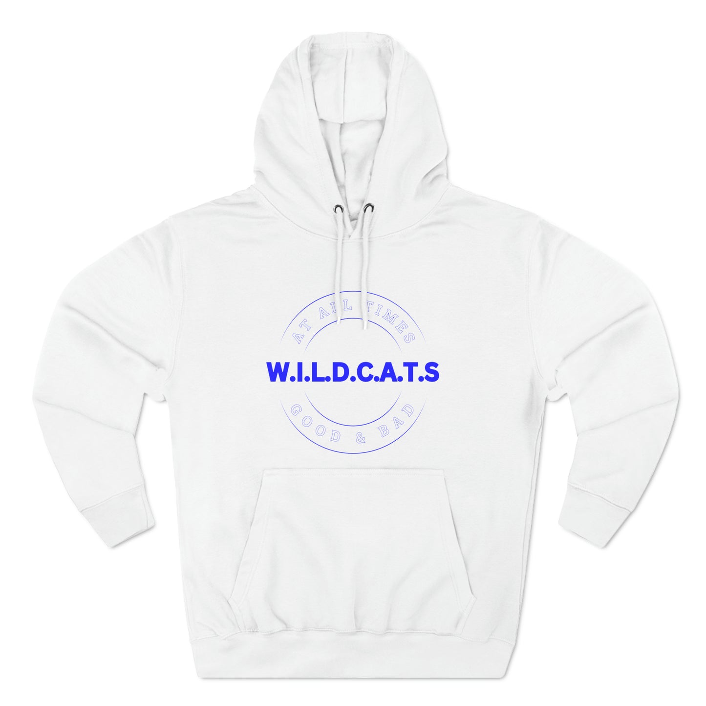 Wildcats Christian Blue Letters & Picture Hoodie