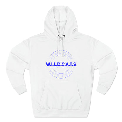 Wildcats Christian Blue Letters & Picture Hoodie