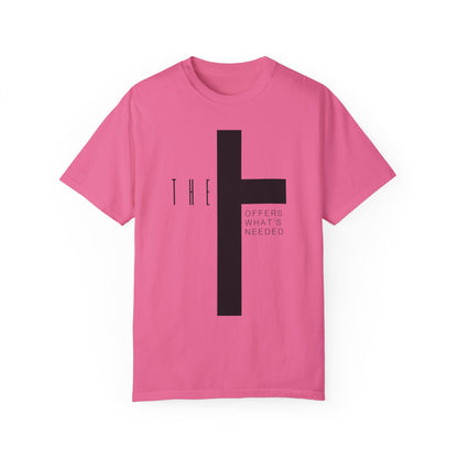 Adult T-Town Christian Black Letters & Cross