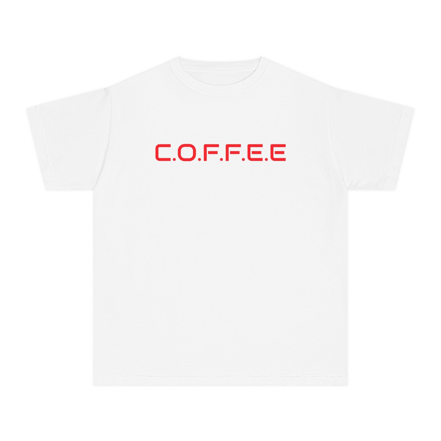 Youth Adult Coffee Christian Red Words Only