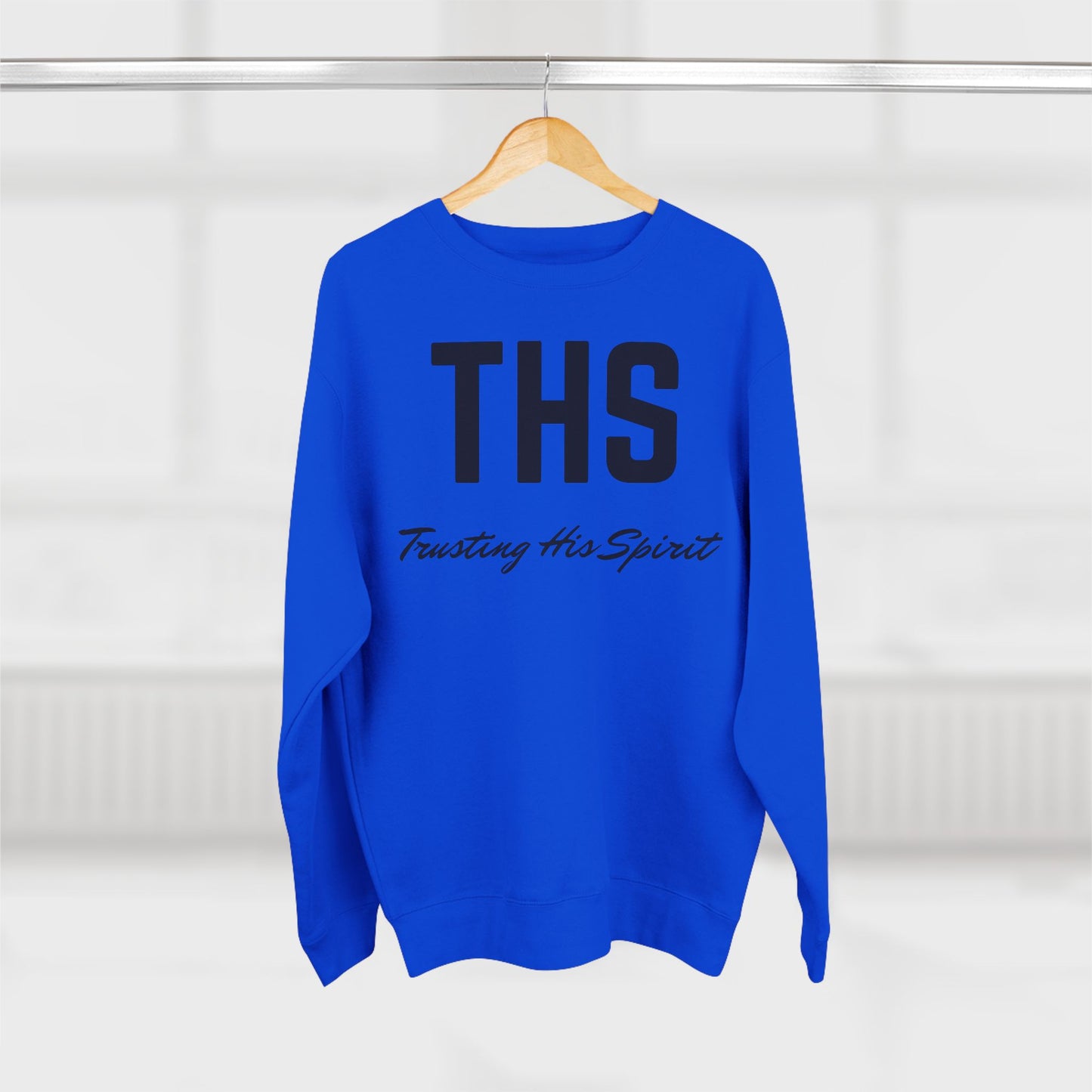 Adult THS Christian Black Letters Crewneck