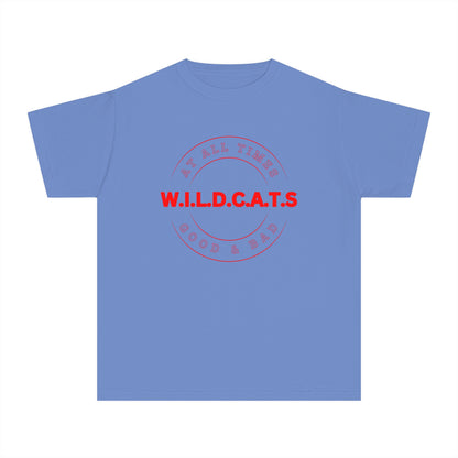 Youth Wildcats Christian Red Letters & Picture