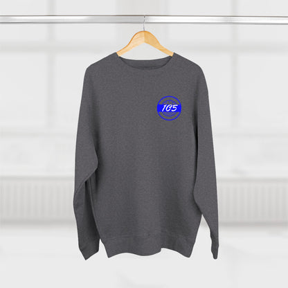 Adult 105 Christian Blue and White Letters Crewneck