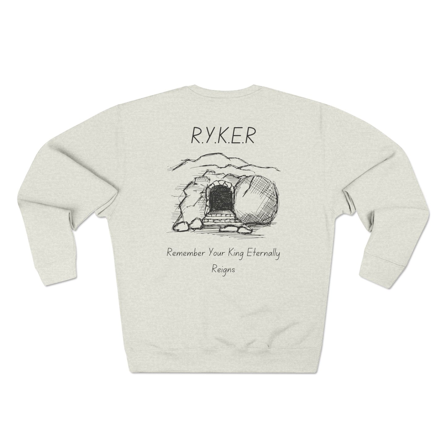 RYKER Christian Black Letters Crewneck