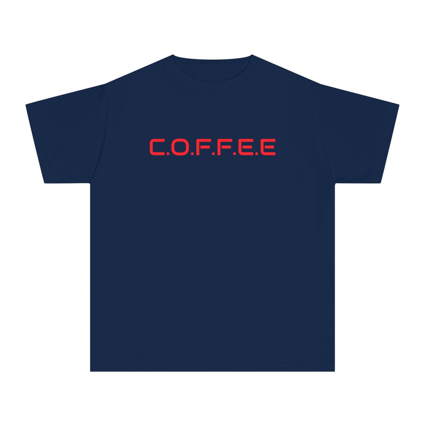 Youth Adult Coffee Christian Red Words Only